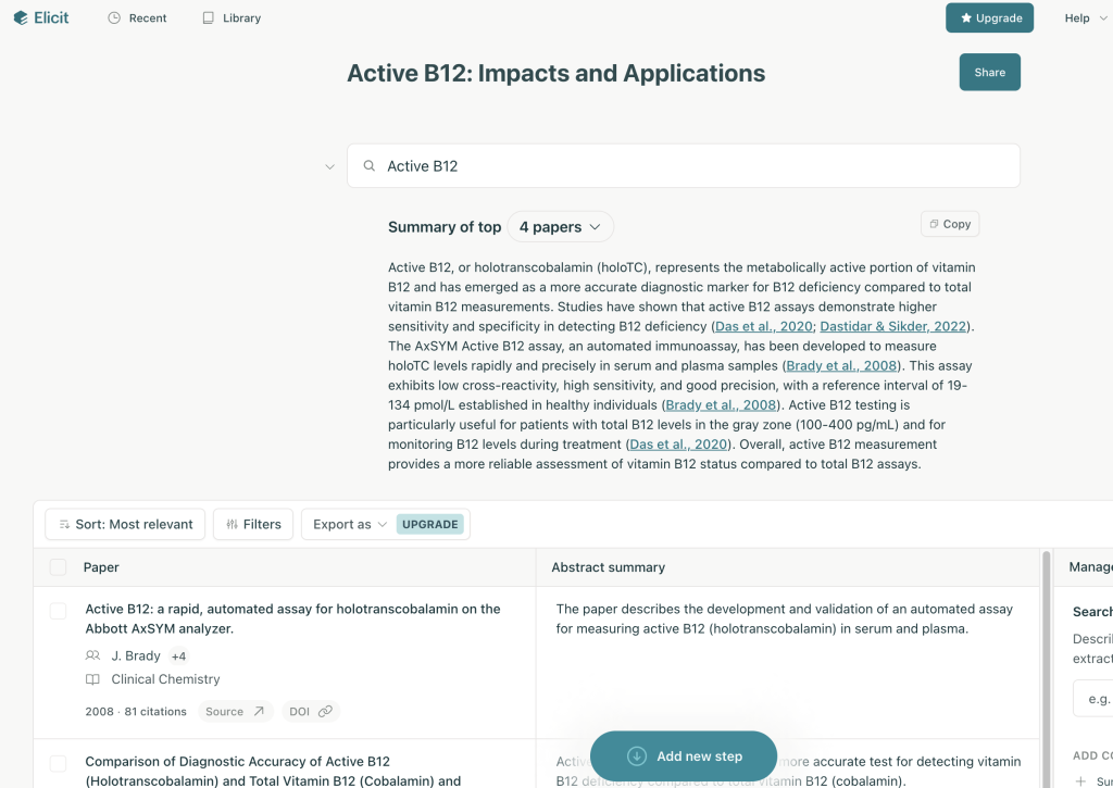 Elicit is an AI-driven research assistant designed to streamline the research process